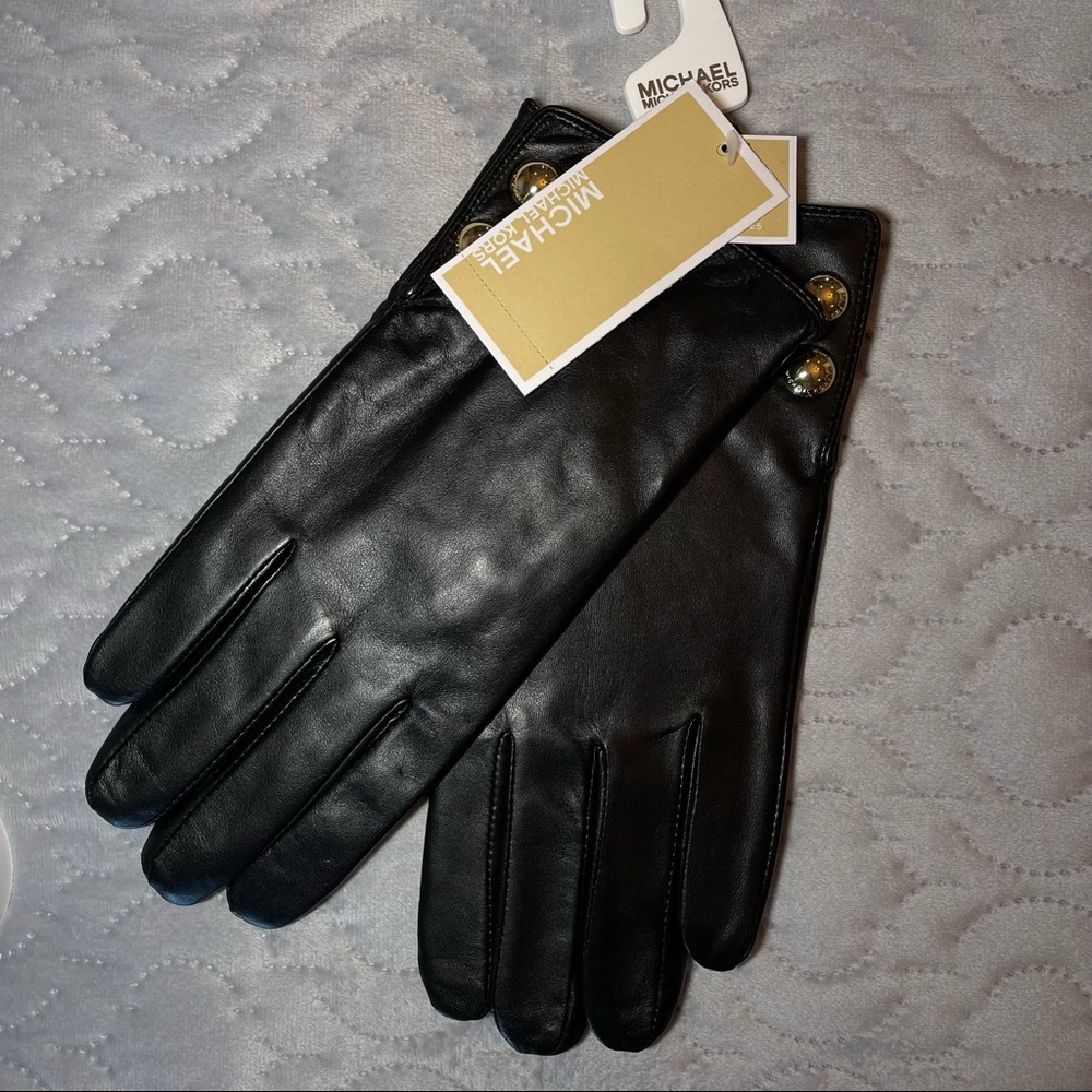 Michael Kors Tech Leather Gloves